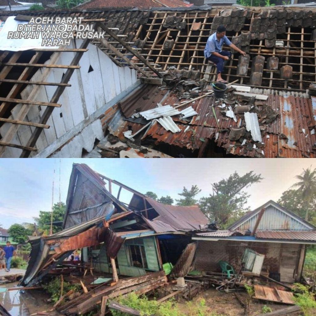 Aceh Barat Diterjang Badai