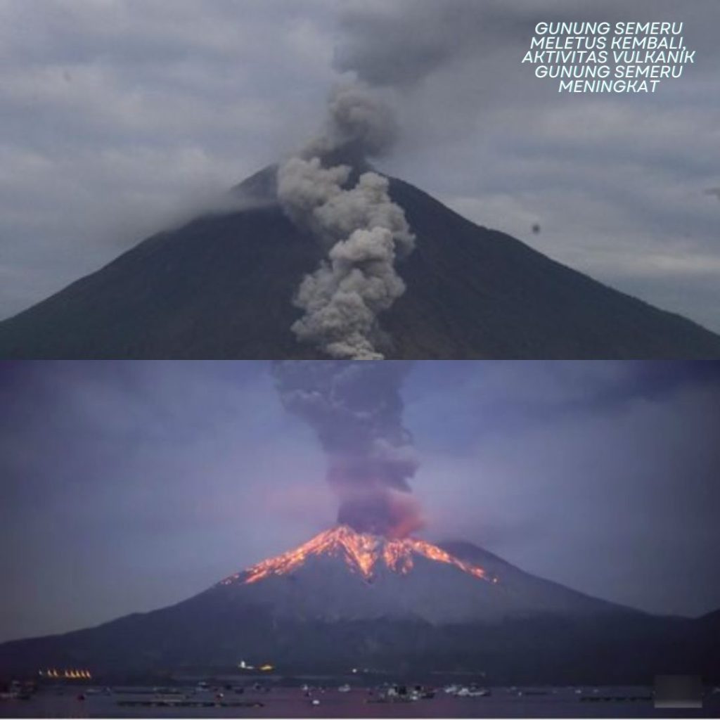 Gunung Semeru Meletus kembali