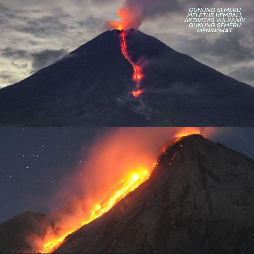 Gunung Semeru Meletus kembali