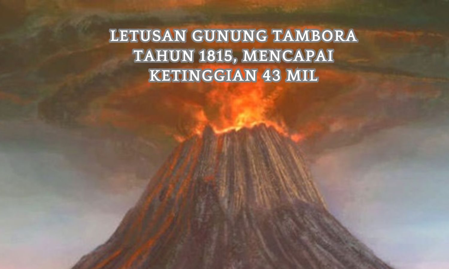 Letusan Gunung Tambora Tahun 1815